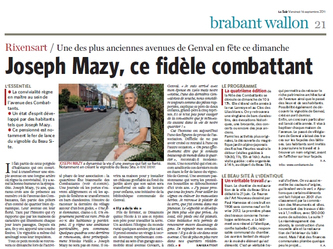 Joseph, mis à l'honneur lors de l'édition 2011